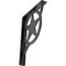 Ekena Millwork Austin Wrought Iron Bracket, (Single center brace), Antiqued Pewter 1 1/2"W x 7 1/2"D x 10"H BKTM01X07X10SAUAPW - alternate 1